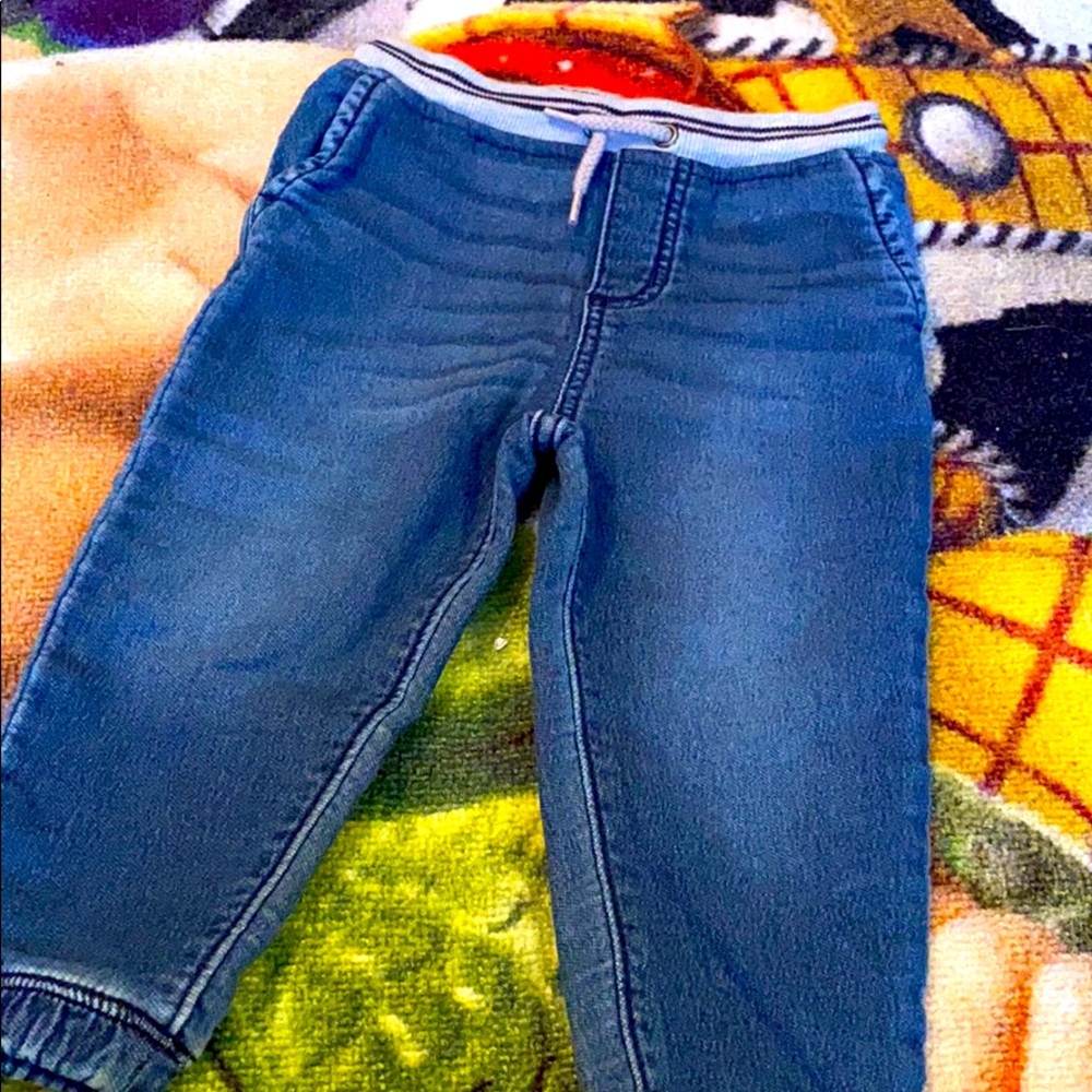 Denim joggers